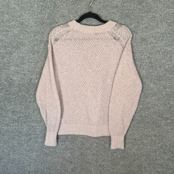 Everlane Sweater Womens XS Purple Lightweight Open Knit Alpaca Merino Wool Blend - Picture 7 of 8